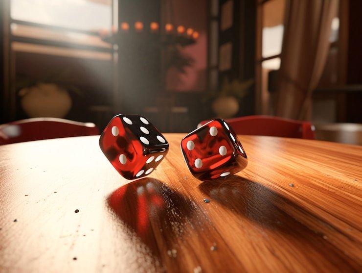 Meja permainan blackjack klasik dengan dealer langsung mengambil kartu